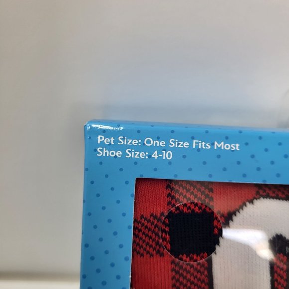 New Disney Mickey Mouse Pet Owner Matching Set Crew Socks Dog Bandana Plaid Red - Picture 5 of 15